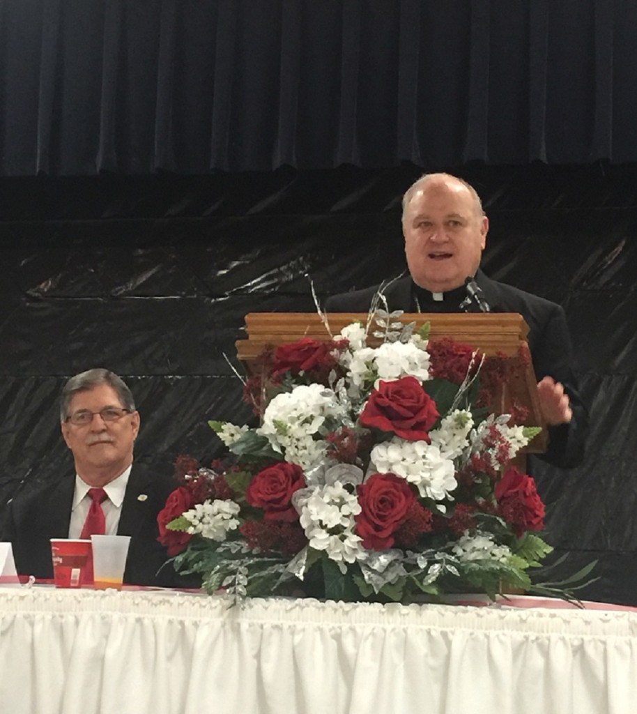 Bishop Robert Muench with the Roman Catholic Diocese of Baton Rouge served as special guest speaker.